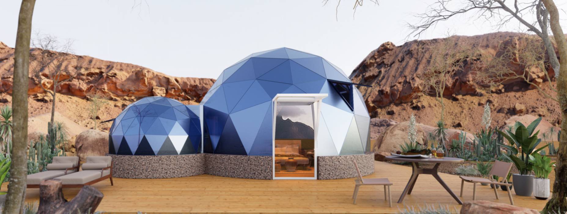 鹿泉市球形智能光伏玻璃星空房